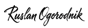 Ruslan Ogorodnik — signature